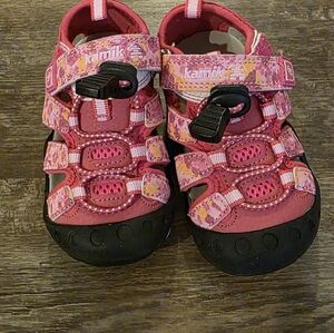 Kamik Kids' Pink Floral Water Friendly Sandals Size 7 Toddler